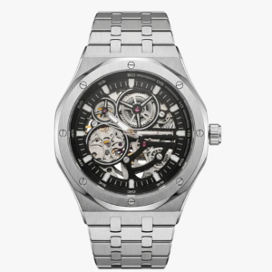Gravitas Black Silver Steel